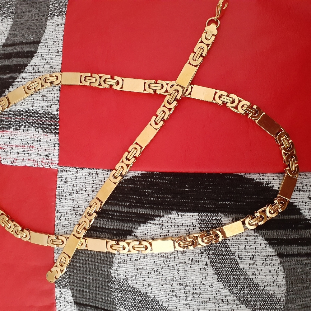 Mens designer stainless steel set